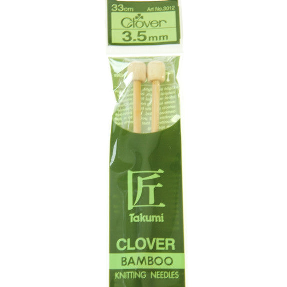 Clover Takumi Bamboo Knitting Needles - 3.5mm - 2pk