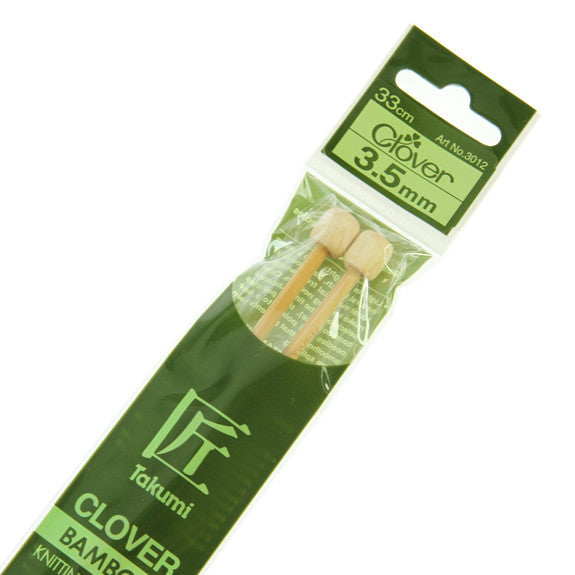 Clover Takumi Bamboo Knitting Needles - 3.5mm - 2pk