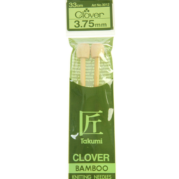 Clover Takumi Bamboo Knitting Needles - 3.75mm - 2pk