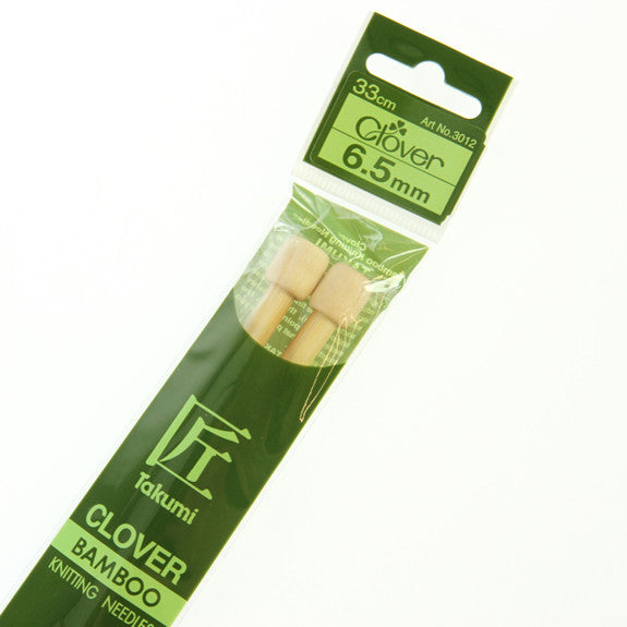 Clover Takumi Bamboo Knitting Needles - 6.5mm - 2pk