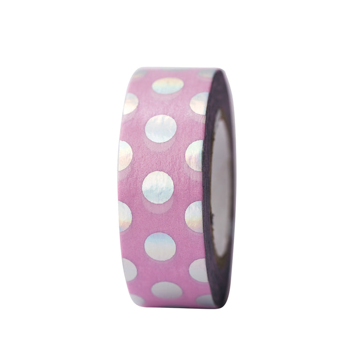 Tape Dots Irides/Pink Hotfoil