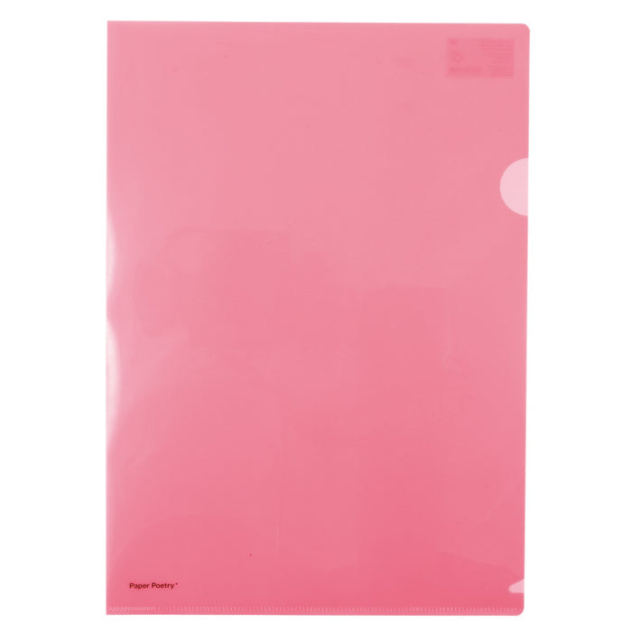 Clear Folder Neon Pink