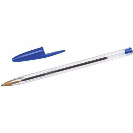 Bic Cristal Ball Point Blue Pens 0.4mm Line Width - Box of 10