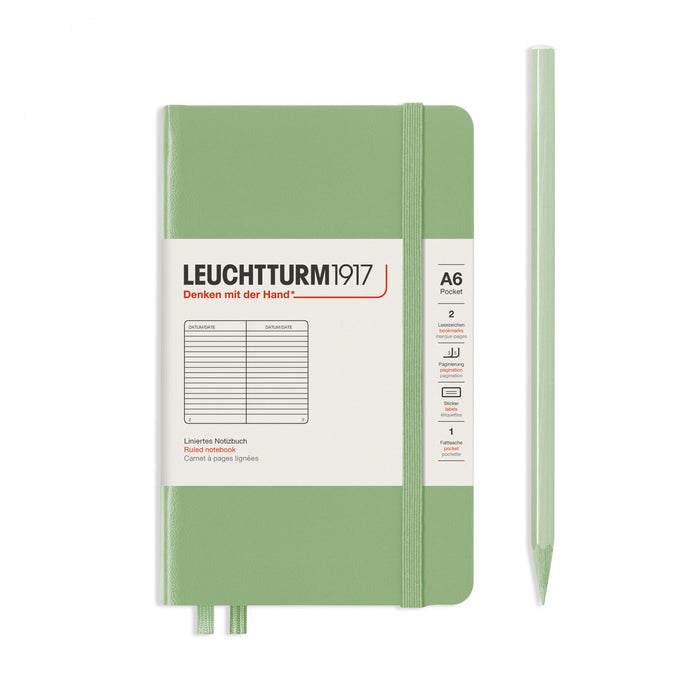 Leuchtturm Notebook Pocket (A6), Hardcover Ruled