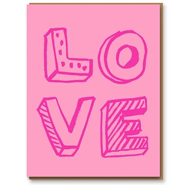 Love Type card