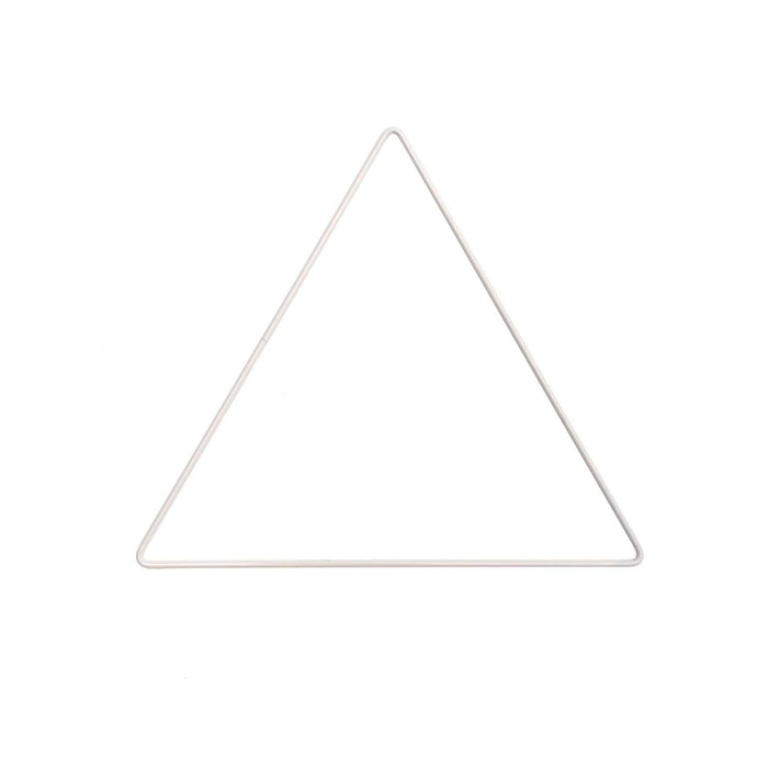 Metal Ring Triangle White