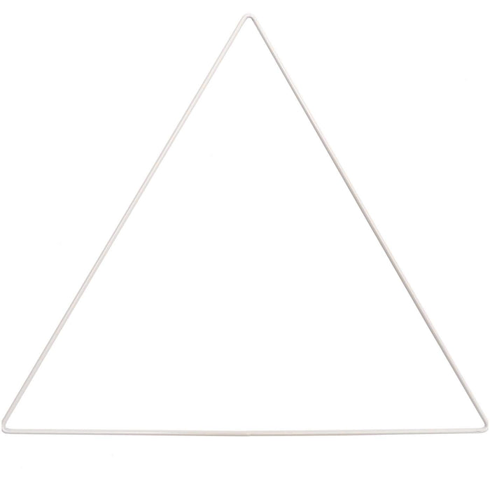 Metal Ring Triangle White