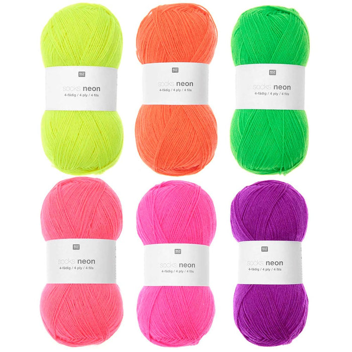 Rico Sock Wool - Neon