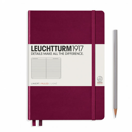 Leuchtturm 1917 Notebook Medium Ruled Port Red