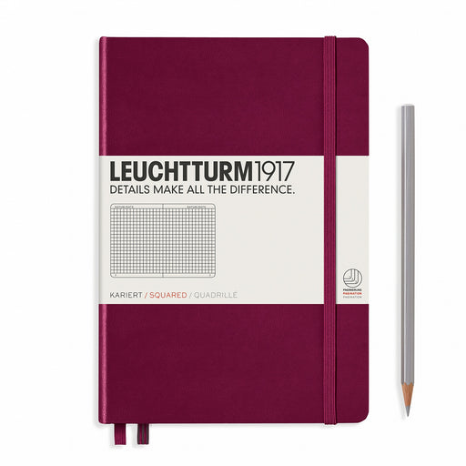 Leuchtturm 1917 Notebook Medium Squared Port Red