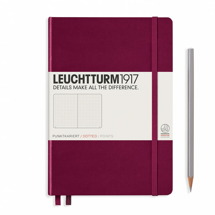 Leuchtturm 1917 Notebook Medium Dotted Port Red