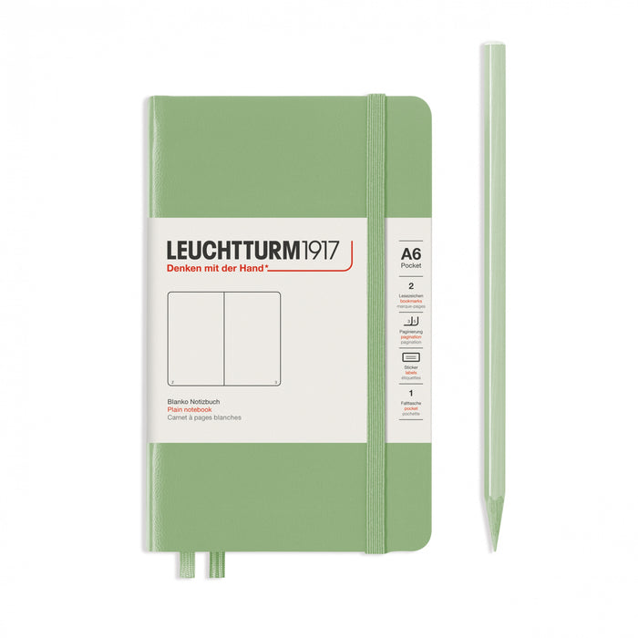 Leuchtturm Notebook Pocket (A6), Hardcover Plain