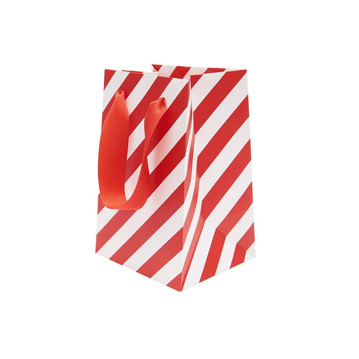 Rico Gift Bag Stripes Red/White, XS