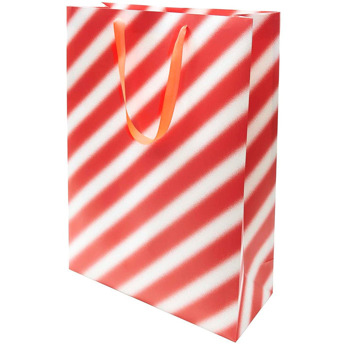 Rico Gift Bag Stripes Red/White Spray, XXL