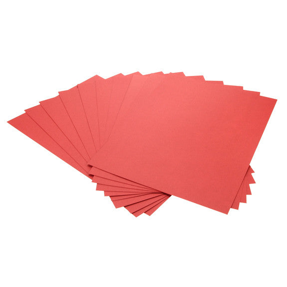 Cardstock Plain Red A4 - 25 Pk