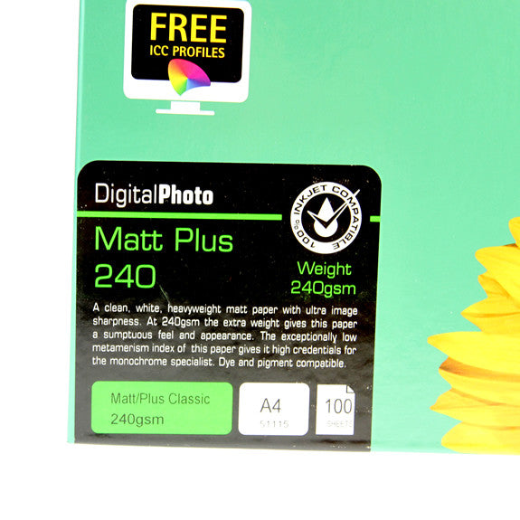 A4 PermaJet Digital Photo Paper Matt/Plus - 240gsm - 100pk