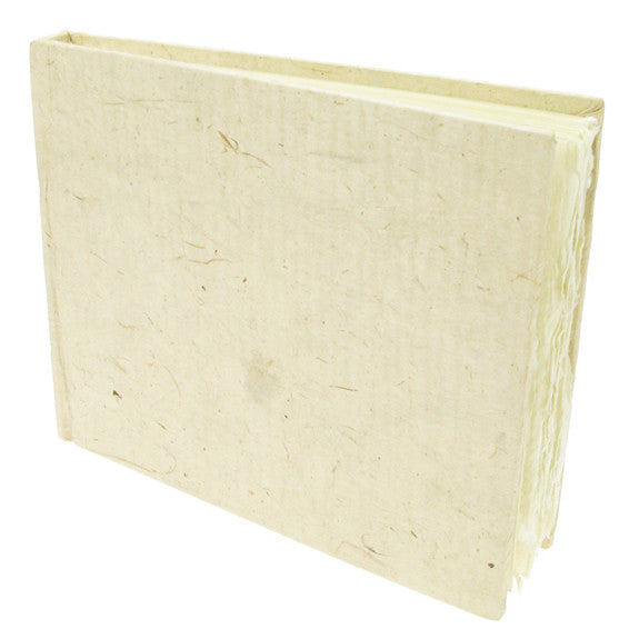 Handmade Paper Hardback Sketchbook Small, white rough, 13cm x 16cm. 210gsm