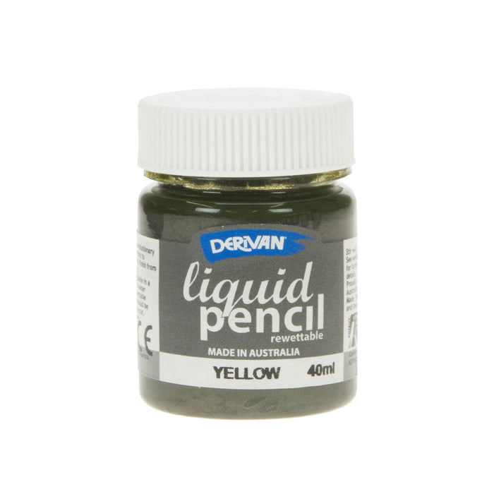 Derivan Liquid Pencil Yellow Rewettable - 40ml
