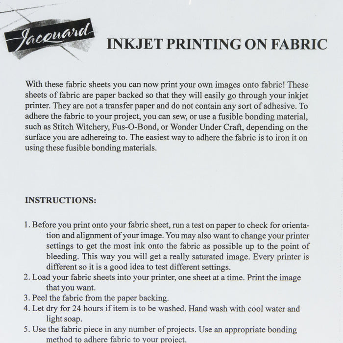 Jacquard Print on Silk A4 - Pack of 5 Sheets