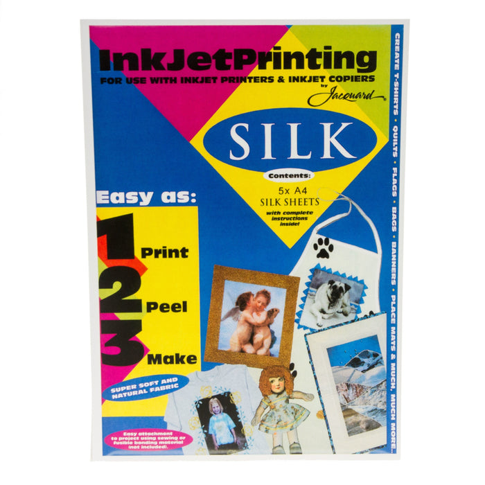 Jacquard Print on Silk A4 - Pack of 5 Sheets