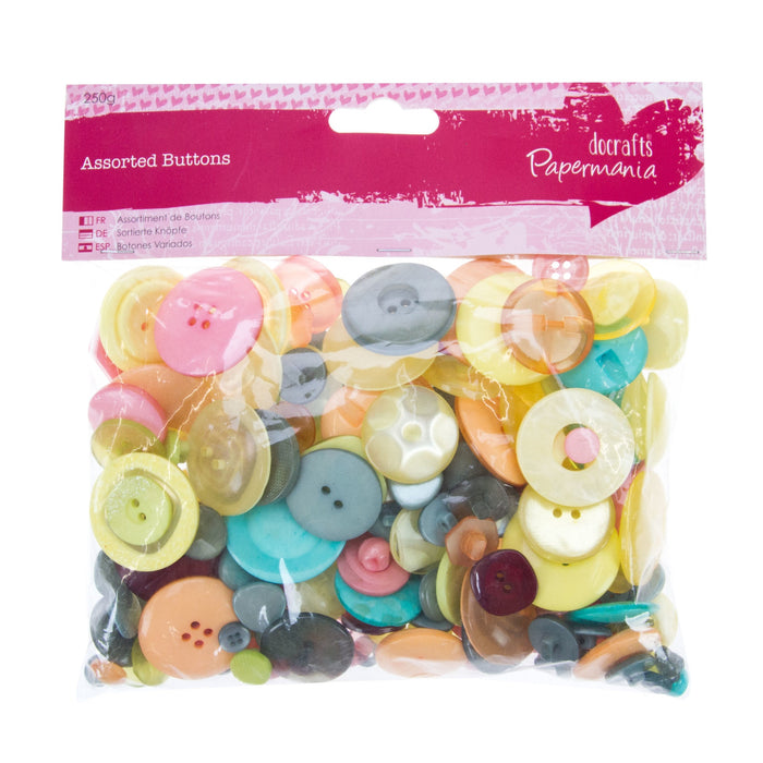 Docrafts Assorted Buttons Vintage - 250gm