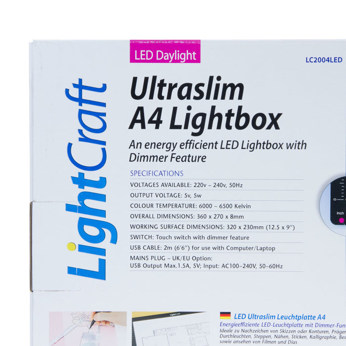 LightCraft Ultraslim A4 Lightbox