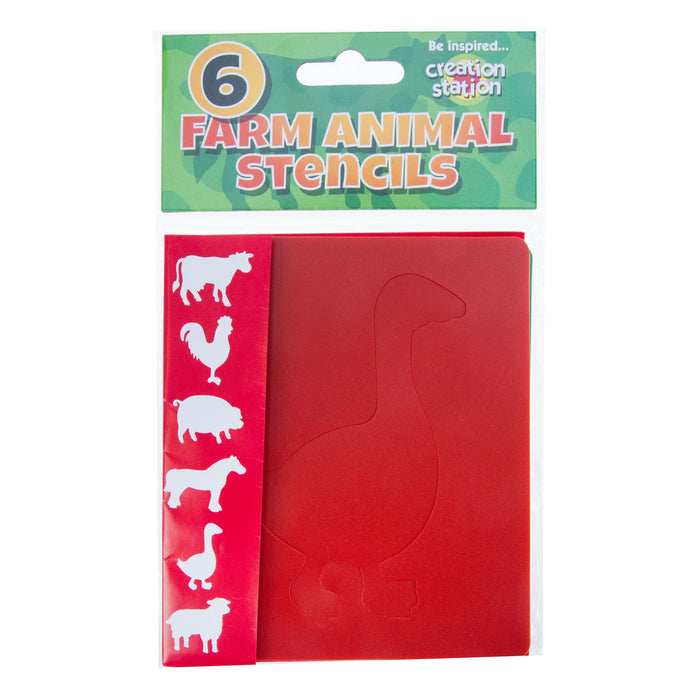 Creation Station Farm Animal Stencils - 6 Pack