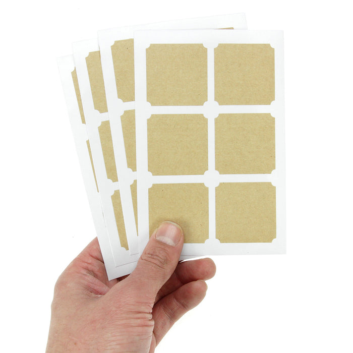 Rico - Craft Paper Stickers -Squ. Tags