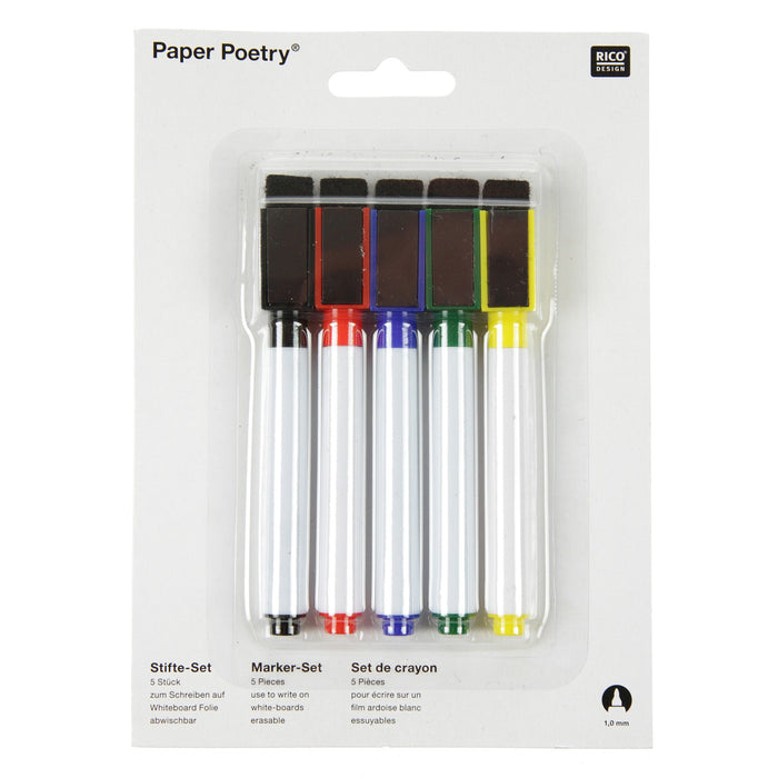 Rico - Whiteboard Marker 5pc Marker Set