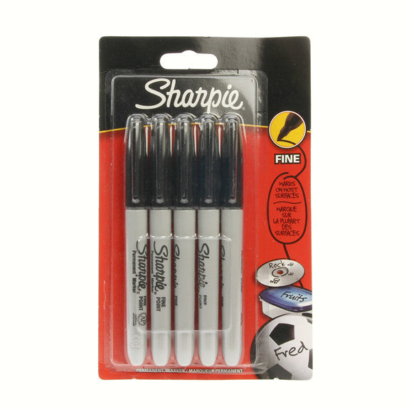 Sharpie Black Marker 5 Pack
