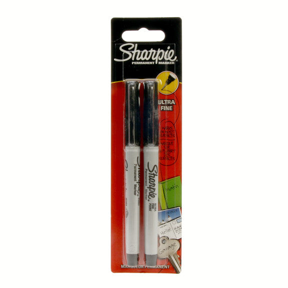 Sharpie Black Marker 2 Pack - Ultra Fine
