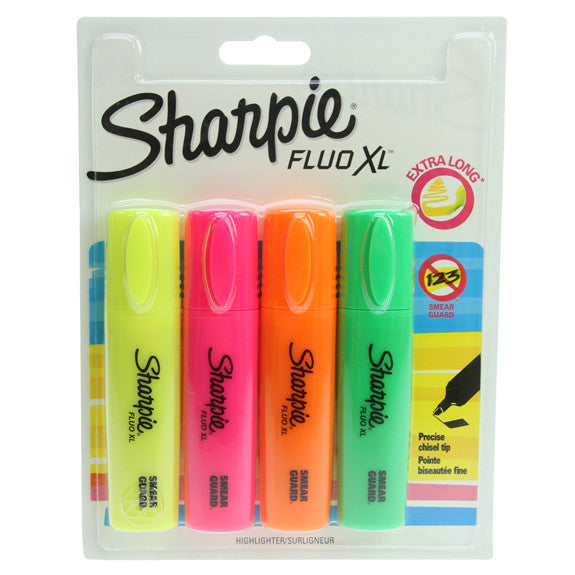 Sharpie Highlighters - Jumbo 4pk