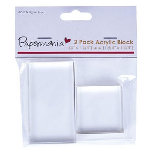 Papermania Acrylic Blocks 3" x 1 3/4"