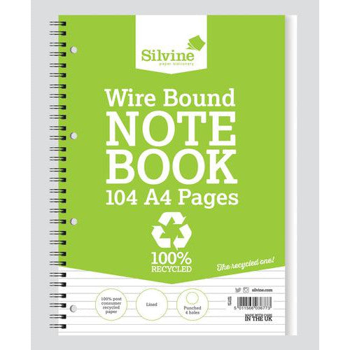 Wire Bound Notebook A4 (Lined)