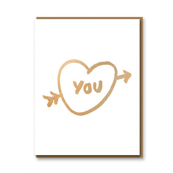 Gold You Heart - Card
