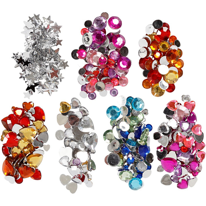 Deco: Rhinestones in Display Box: Assorted