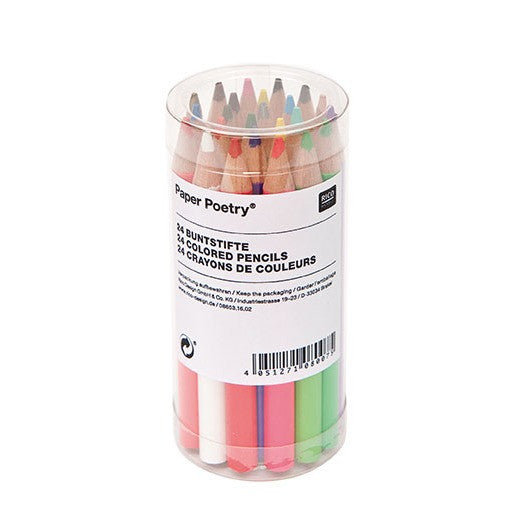 Rico Col.Pencils In Cylinder Short
