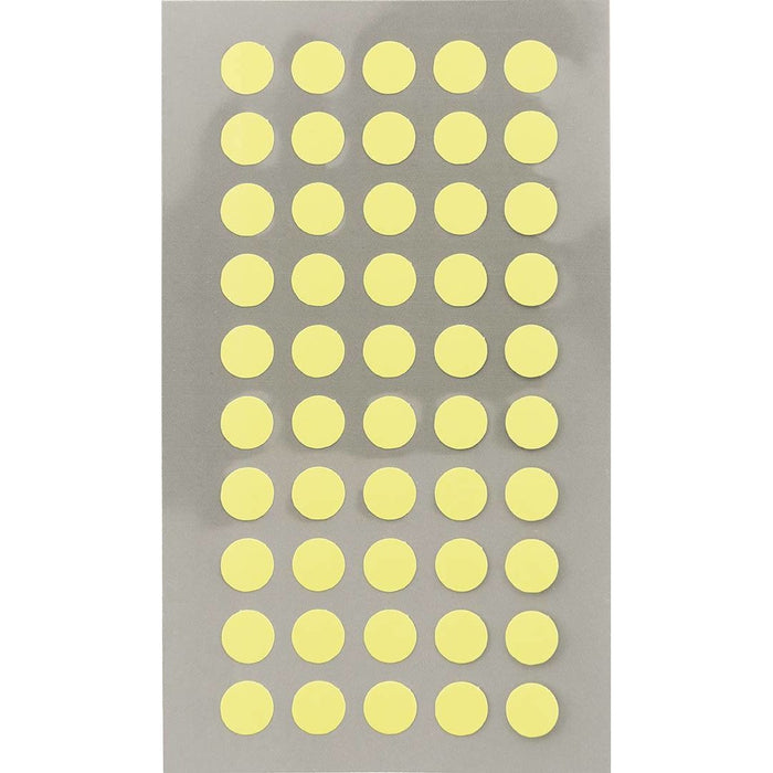 Rico Office Stick Neon Yell Dots 8mm 4 Sheets 7x15.5 cm
