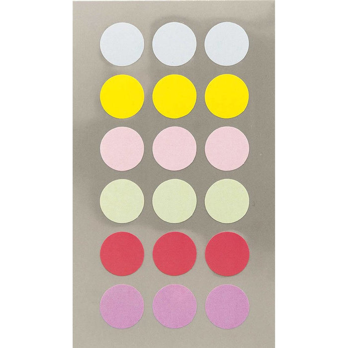 Rico Office Stick Pastel Dots 15mm 4 Sheets 7x15.5 cm