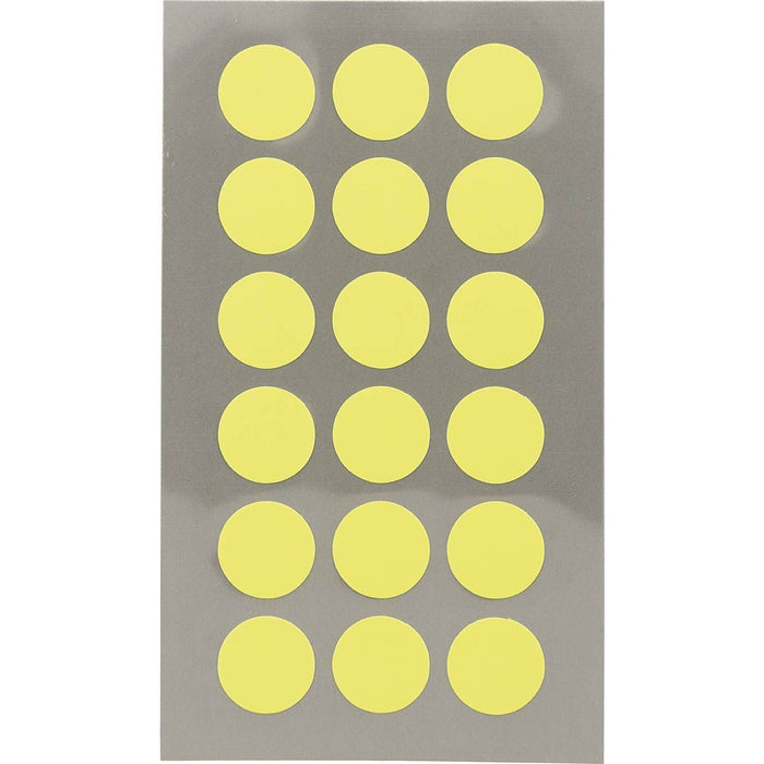 Rico Office Stick Neon Yello Dot 15mm 4 Sheets 7x15.5 cm