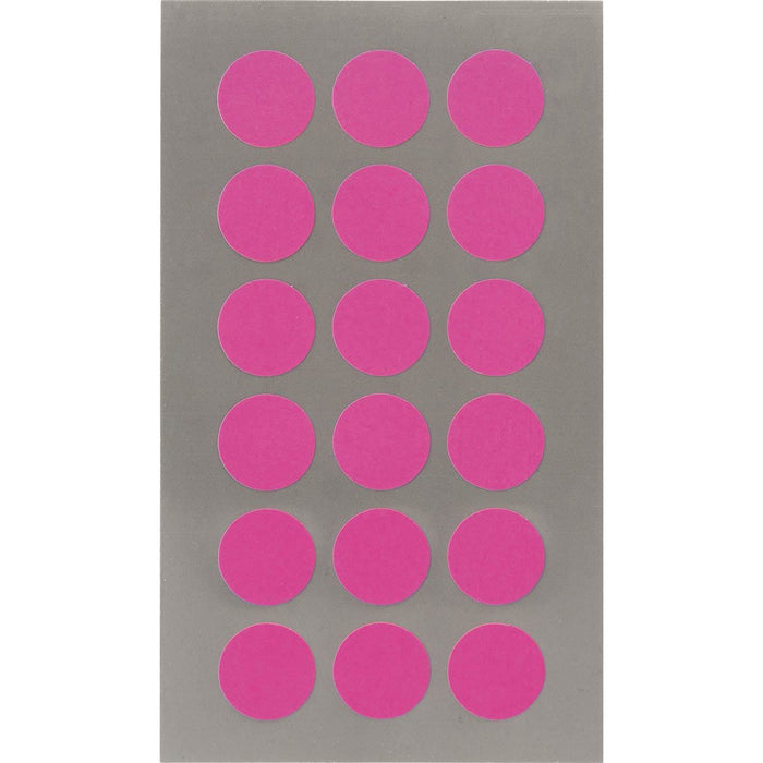 Rico Office Stick Neon Pink Dot 15mm 4 Sheets 7x15.5 cm