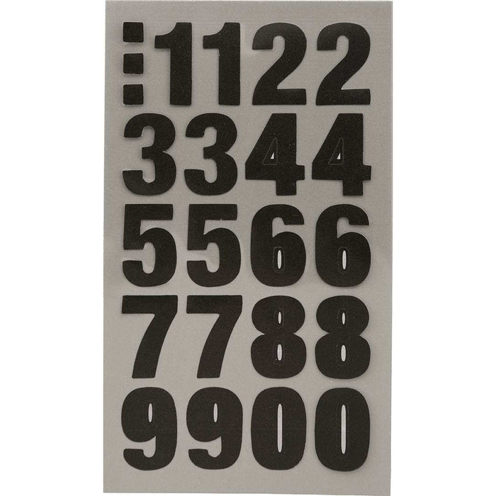 Rico Office Stick Black Numbers 4 Sheets 7x15.5 cm