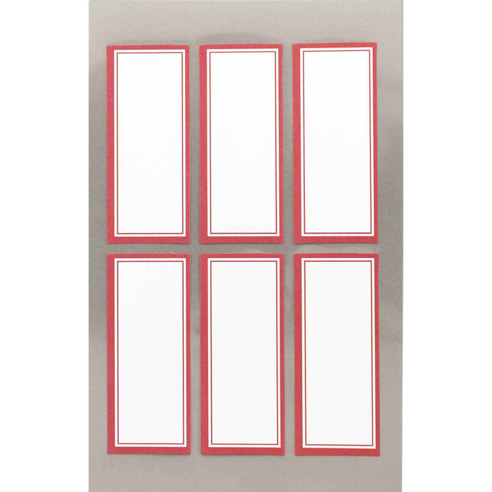 Rico Office Stick Wit Red Frame Sq 4 Sheets 9.5x19 cm