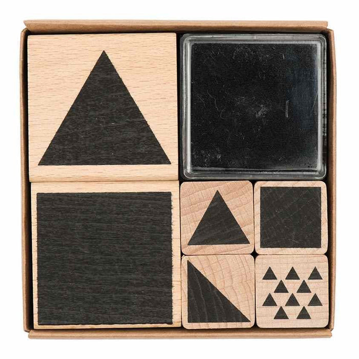 Rico Stamp Set Geometric Square8x8 cm