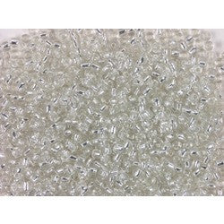 Rico Rocaille Transparent Silver inclusion 3.1mm