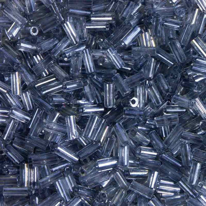 Rico Rod-Shaped Bead TransparentBlack Colour Inclusion 6.75mm