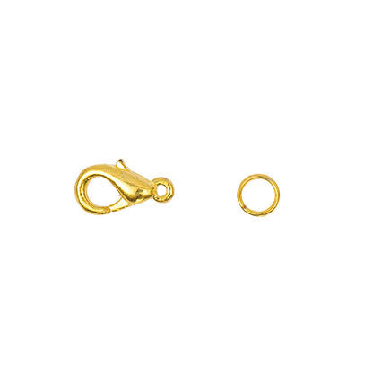 Rico Spring Catch With 2 Ring Gold 12mm Asst 2