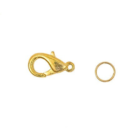 Rico Spring Catch With 2 Ring Gold 16mm Asst 2