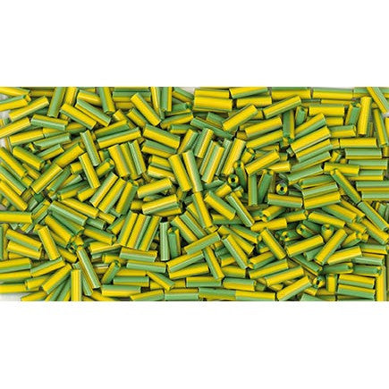 Rico Rod-Shaped Bead Green Yellow675mm Ca. 17g