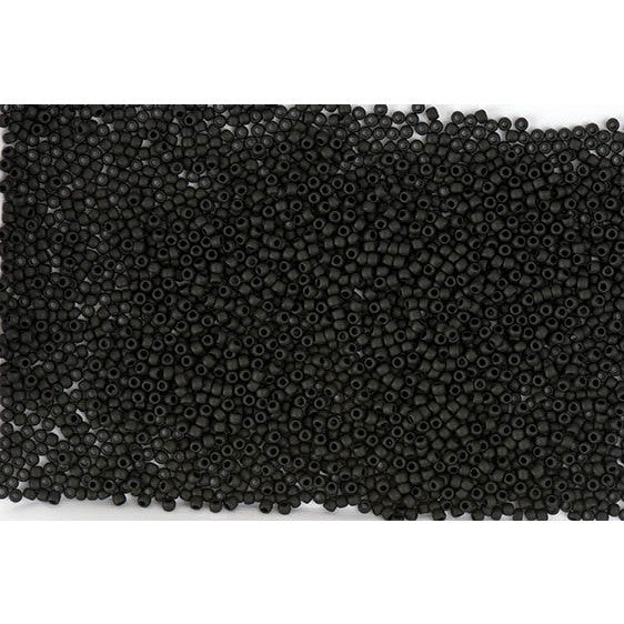 Rico Itoshii Bead Black Opaq. Matt12g 22mm